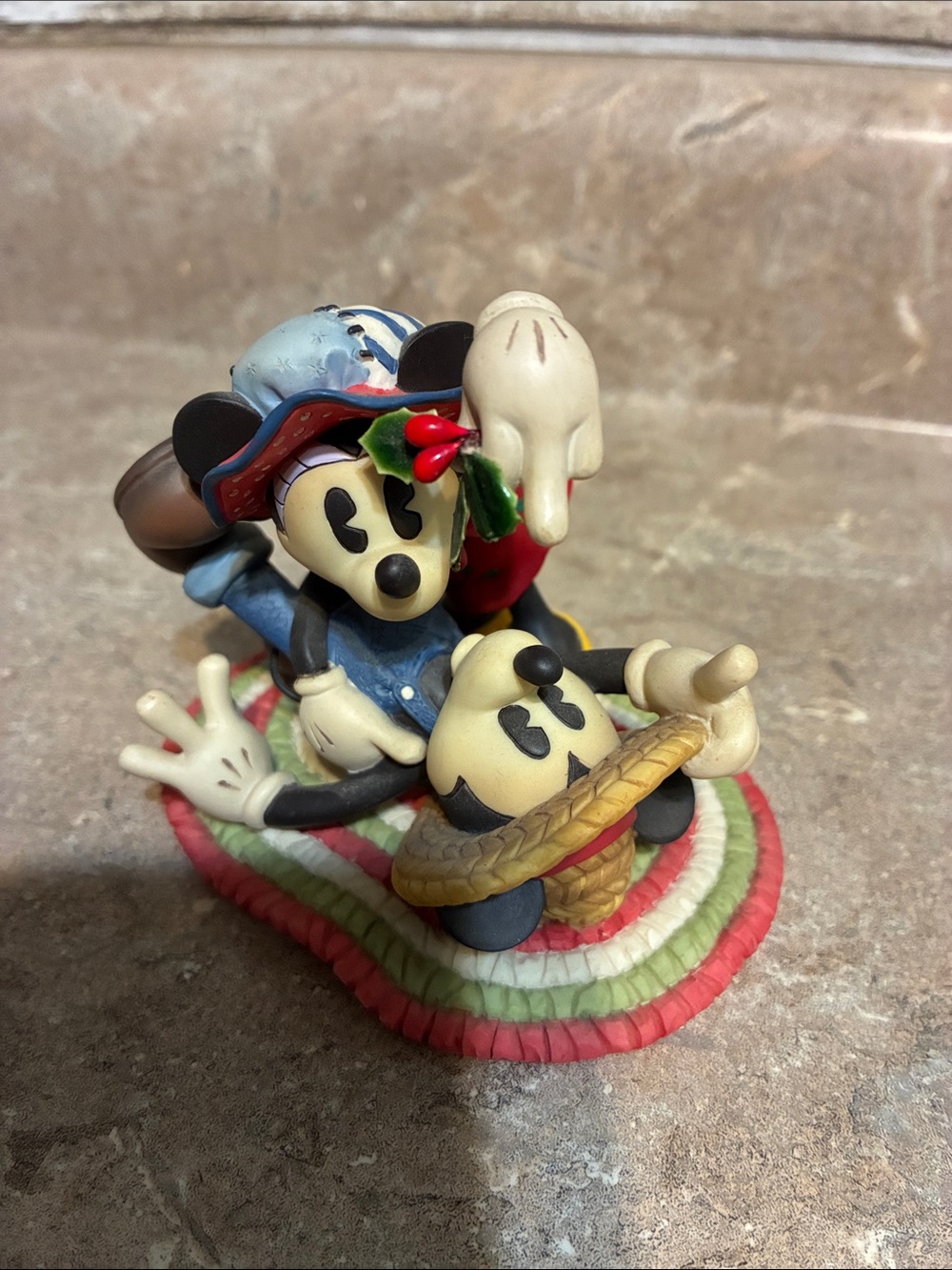 Disney Mickey & Minnie Holiday Figurine - Picture 2 of 8